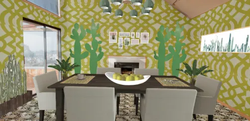 Green dining room 