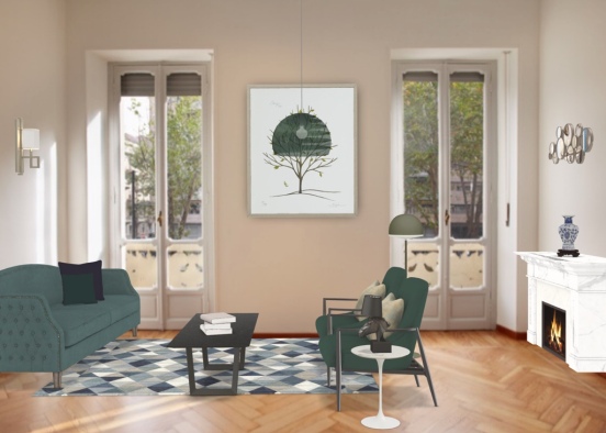 Paris apartment Design Rendering