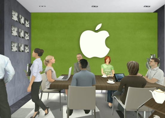 Apple meeting room Design Rendering
