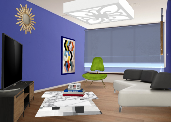 A simple design of small living room Design Rendering