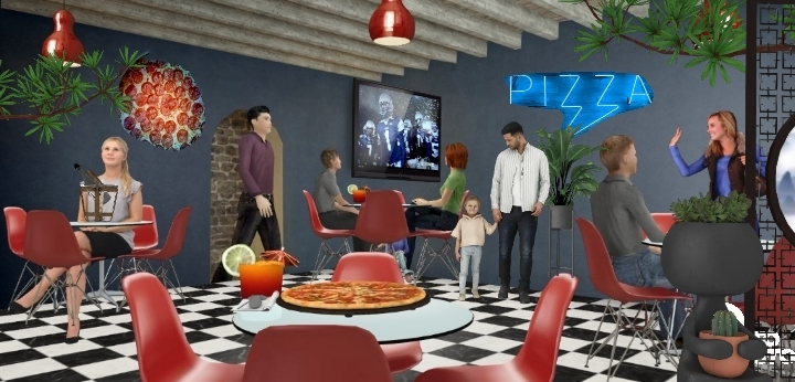 Pizza pub Design Rendering