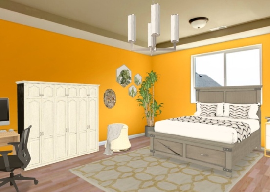 classic teen bedroom Design Rendering