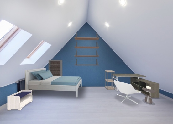 Boys Bed Room Design Rendering