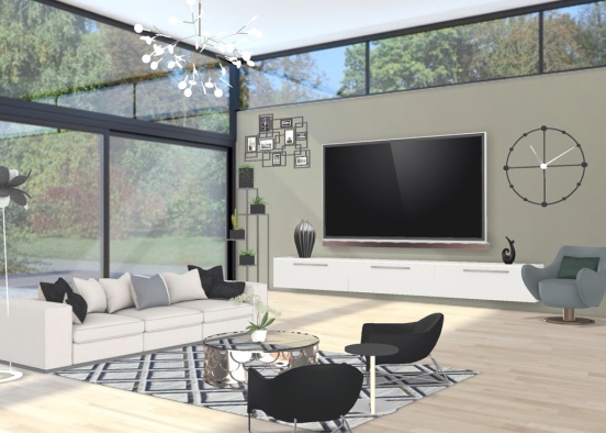 modern Living room Design Rendering