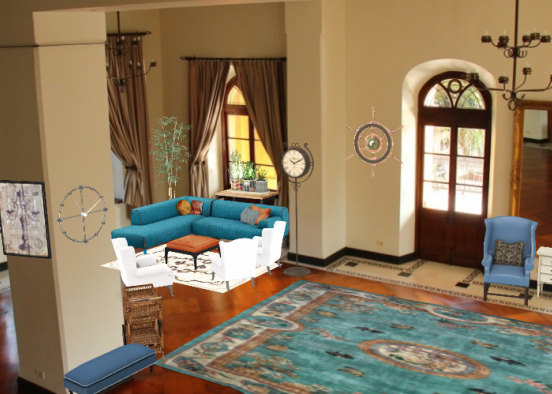 Luxury livingroom Design Rendering