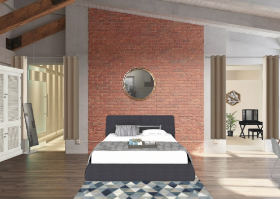 Chambre adultes  Design Rendering