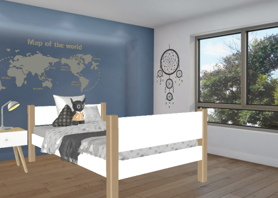 Young boys room Design Rendering
