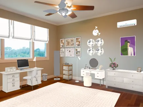 office and make up room 