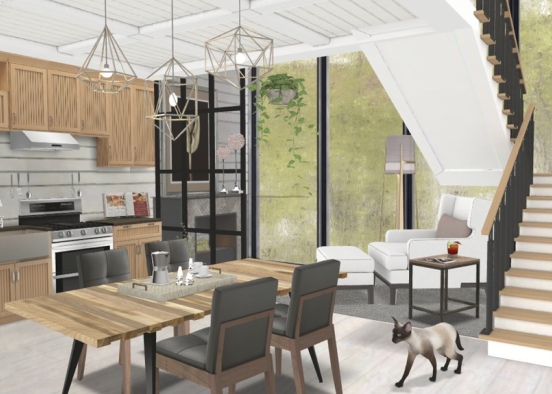 Loft with a view Design Rendering