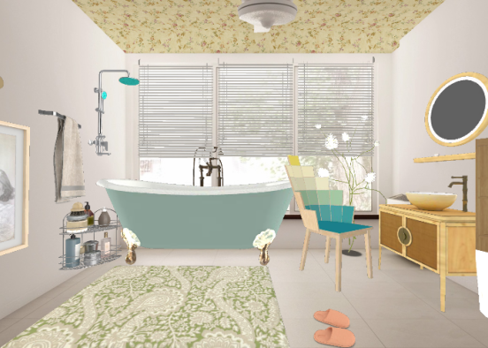 Bath room🌸 Design Rendering
