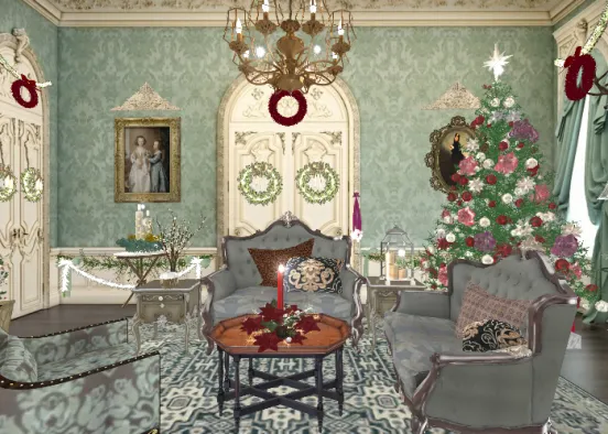 A Victorian Christmas Design Rendering