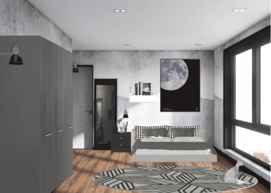 Wabi Sabi bedroom Design Rendering