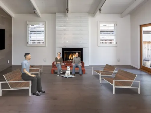 Small gathering or office area