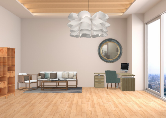 Ocean themed therapy room Design Rendering