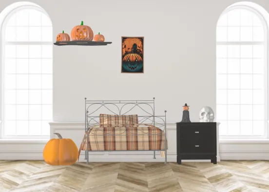 halloween bedroom Design Rendering