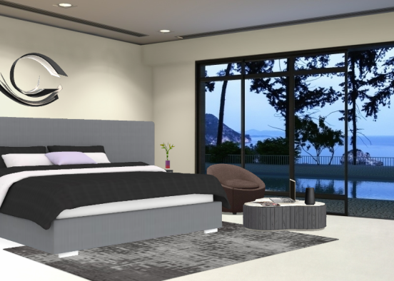 Minimal accessories and multifunctional bed set #only the needs  Design Rendering