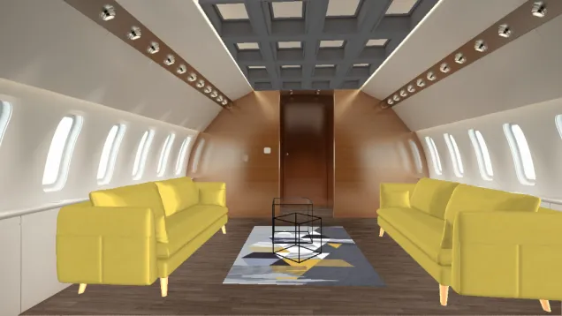 Airplane living room