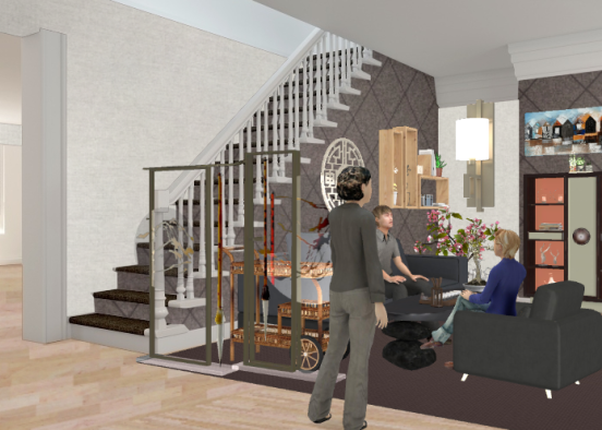Living Area Design Rendering