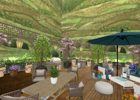 Napa Valley Terrace Design Rendering
