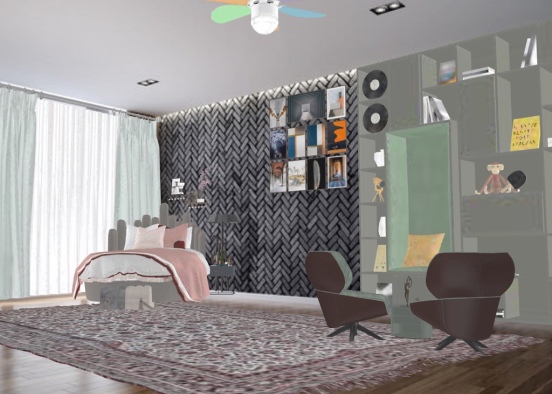 Bedroom! 💀🖤 Design Rendering