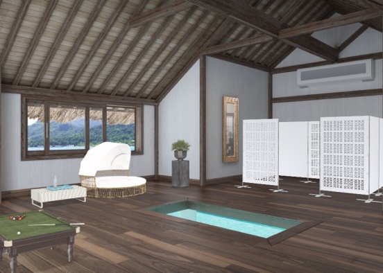 sauna room Design Rendering