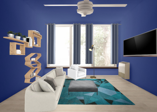 The Blue Room (Landens Living room) Design Rendering