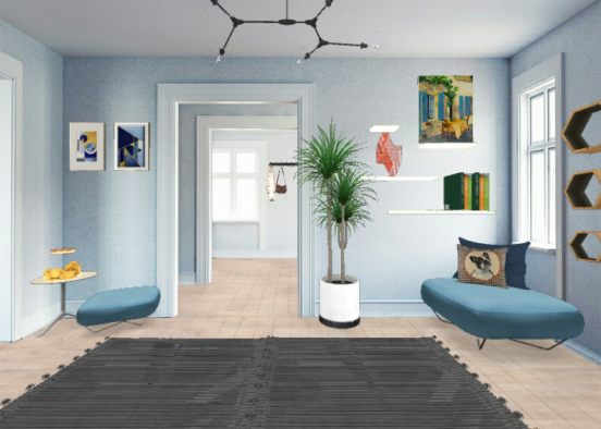 Room space simple design #Chael Design Rendering