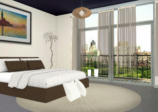 Fresh view bedroom #Chael Design Rendering