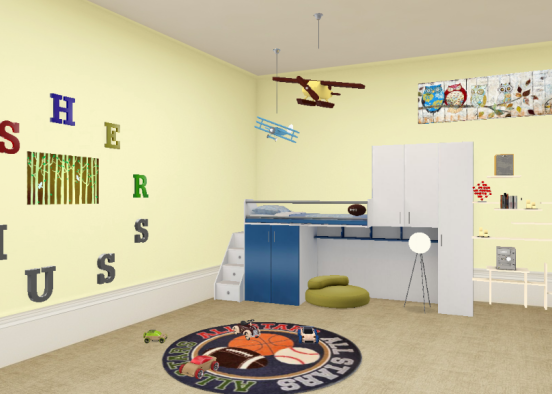 Asher's room Design Rendering