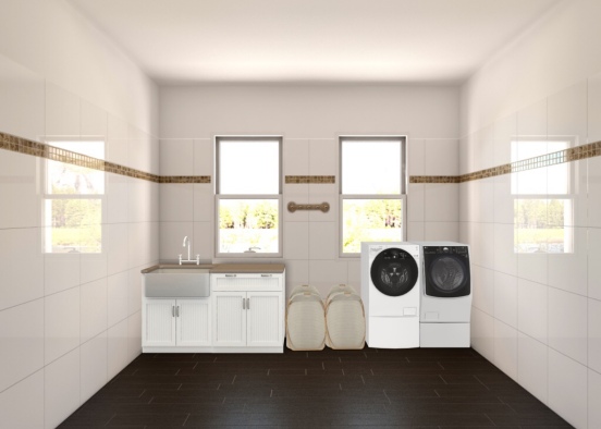 laundry Room Design Rendering