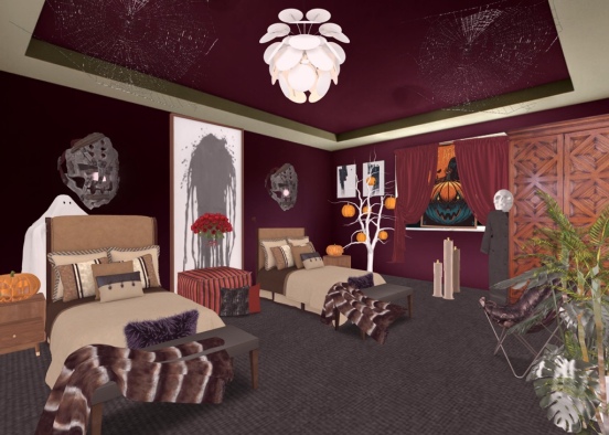 Dormitorio Halloween 🌷 Design Rendering