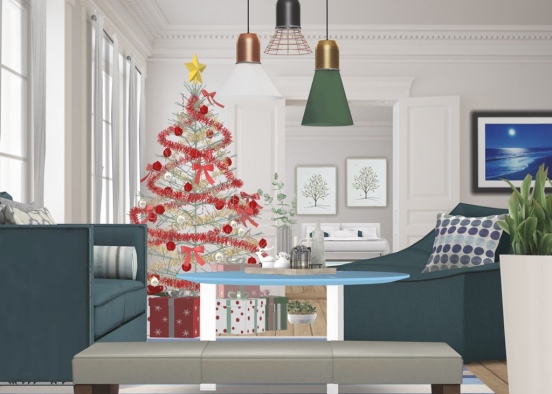 Minimalist Christmas 🎄🍀☘️🌿🍃 Design Rendering