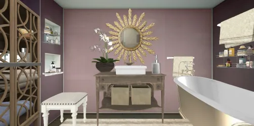 Beige bathroom 1