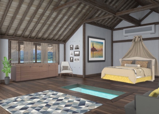 shack in Maldives , I think it’s the perfect place to visit.😊🥰 Design Rendering