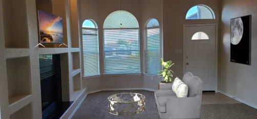 Desert sunset living Room
