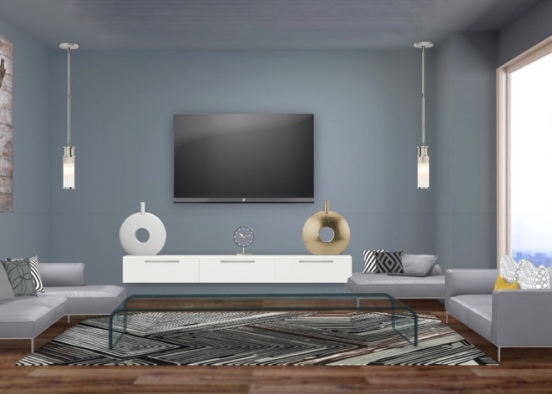 nice comfy living room Design Rendering
