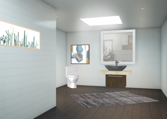 guest bathroom  Design Rendering