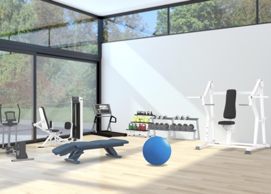 private gym Design Rendering