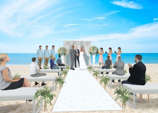 Wedding at the Beach👰🏼🤵🏻🏝  Design Rendering