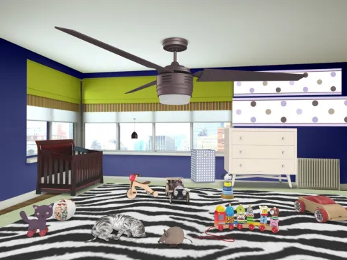 kids room created by a toddler 