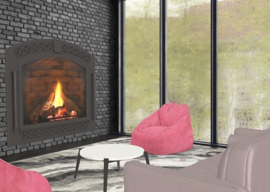 fire place relaxing  Design Rendering