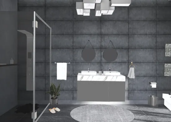 Banheiro Moderno Design Rendering