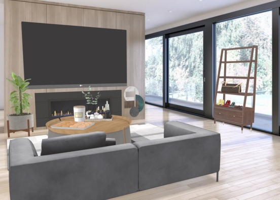 dream living room Design Rendering