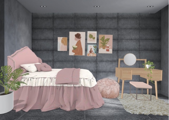 bedroom with Georgie  Design Rendering