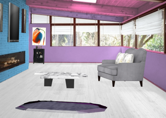 Blue pink and purple Design Rendering