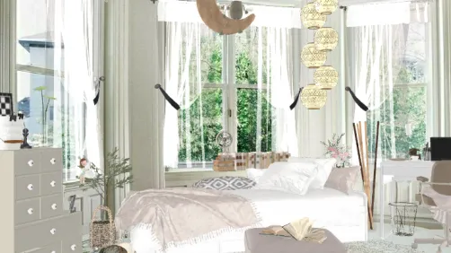 😍amo il letto sotto la finestra😴💕