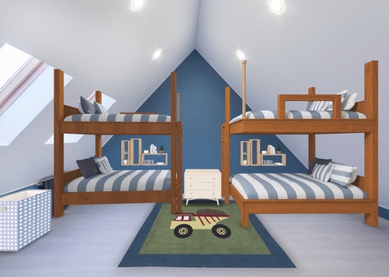 Boys Bedroom  Design Rendering