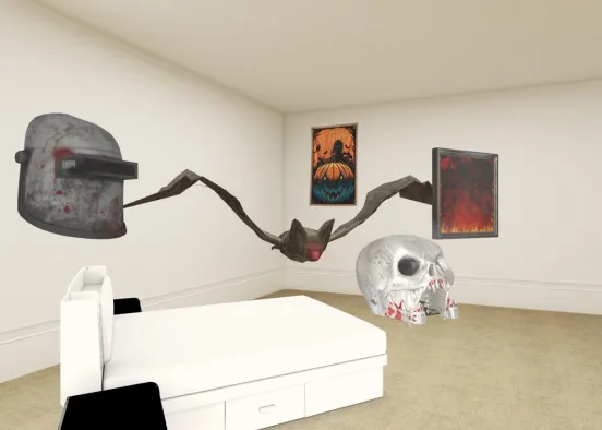 this is your room and you open the door and you see this Design Rendering