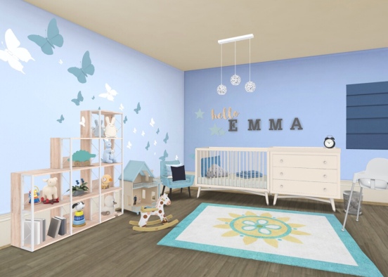 Baby Girl (Emma) Room 🍼  Design Rendering
