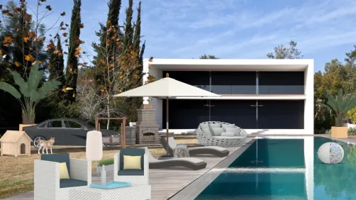 outdor pool living summer 